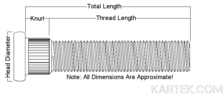 press in wheel studs diagram