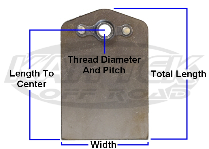 Nutsert Mounting Tab Dimensions