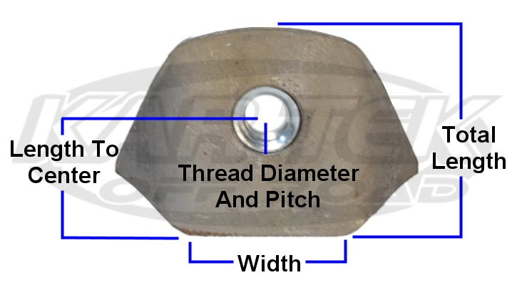 Nutsert Mounting Tab Dimensions