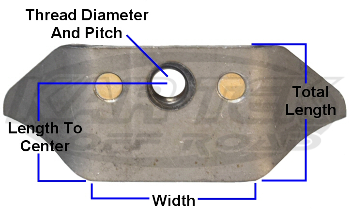 Nutsert Mounting Tab Dimensions