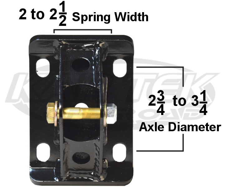 Ford Ranger rear leaf spring u-bolt plate with shock mounts dimensions