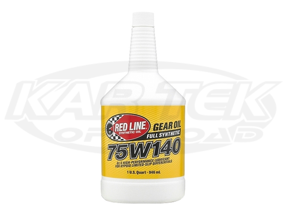 Red Line Racing Oils 75W140 GL5 Full Synthetic Transmission Gear Oil 1 Quart Bottle Kartek