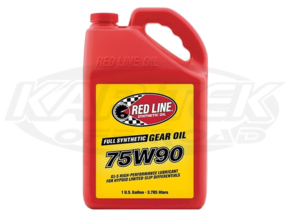 Red Line Racing Oils 75W90 GL5 Full Synthetic Transmission Gear Oil 1 Gallon Bottle Kartek