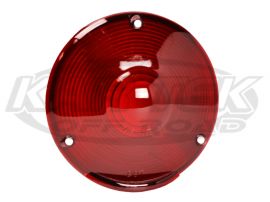 Replacement Red Lens For Standard 4" Diameter 3 Bolt Off-Road Or Trailer Lights