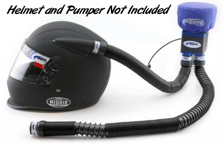 rugged race radios m3 extreme air helmet pumper system expandable hose