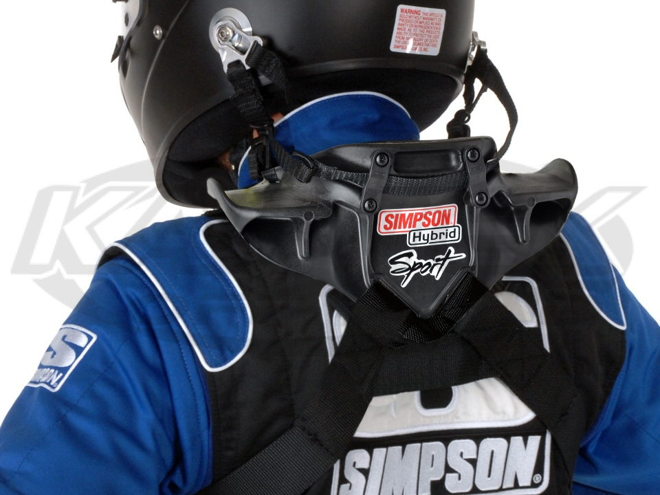 Simpson Hybrid Sport XLarge Head & Neck Restraint System With Sliding