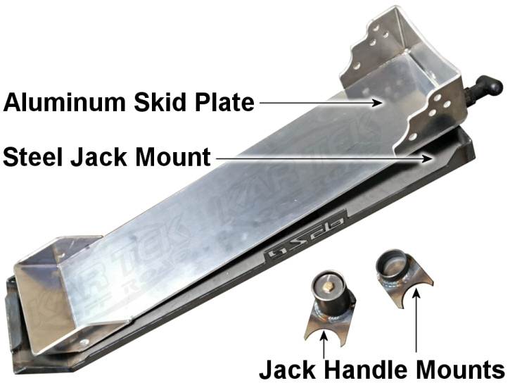 solo motor sports proealge 2 ton floor jack mount and skid plate