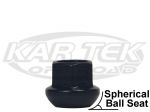 Black 14mm-1.5 Ball Seat Open End Nut For 5 Lug Centerline, BTR, EMPI Race Trim, Method Race Wheels