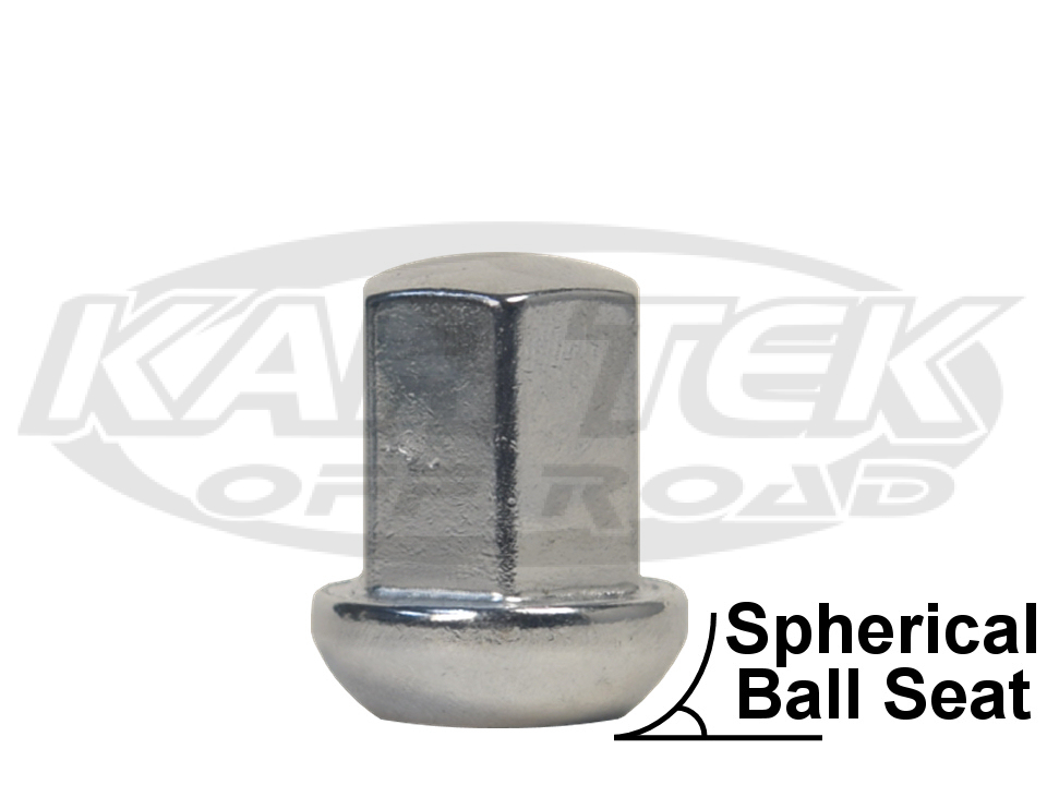 Chrome 14mm1.5 Ball Seat Lug Nut For 5 Lug Centerline, BTR, EMPI Race