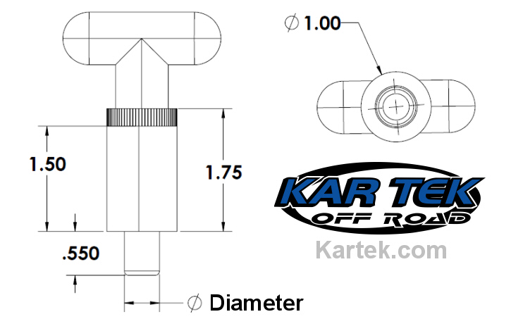 spring loaded t handle pull knob latch pin for seat slider off road doors or tilt column dimensions