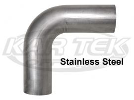 90 Degree Elbow Mandrel Bent Stainless Steel Round Tubing 3-1/2" Outside Diameter 0.065" Wall