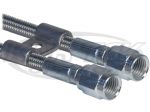 Stainless Steel Double Brake Or Clutch Line Hold Down For 1/4" Hard Line Or AN #3 Stainless Hoses