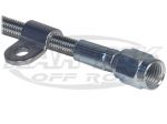 Stainless Steel Single Brake Or Clutch Line Hold Down For 1/4" Hard Line Or AN #3 Stainless Hoses