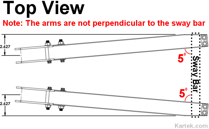 sway a way 4-119 billet aluminum 35 spline trophy truck sway bar arms offset diagram