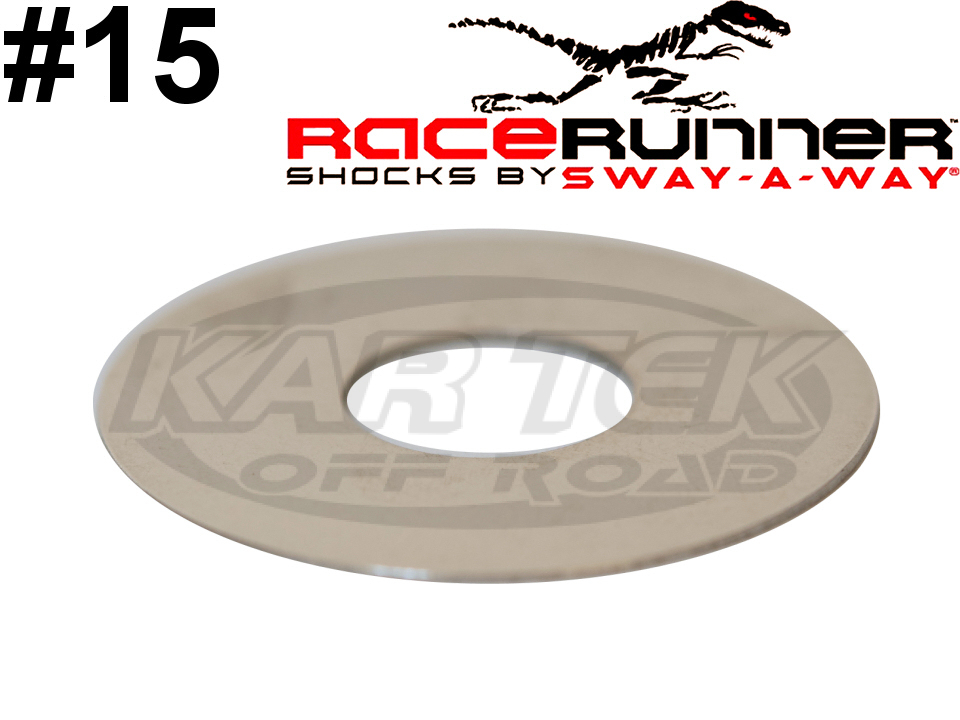 SwayAWay RaceRunner Shocks Rebound Or Compression Valving Shims 0.015" Thick 2.300" OD 0.629