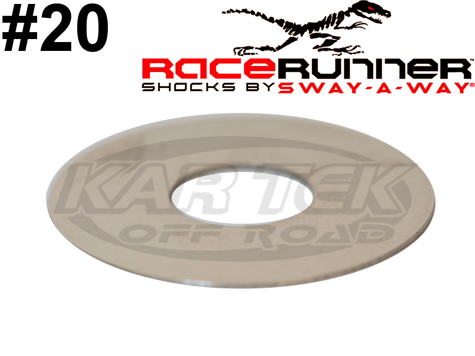 SwayAWay RaceRunner Shocks Rebound Or Compression Valving Shims 0.020