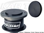 Sweet Black Anodized Aluminum Center Cap For Their 6 Bolt Steering Wheel Quick Disconnect