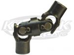 Double Steering Universal Joint 3/4 Smooth To 3/4-48 Spline Steering Shaft Or Rack And Pinion