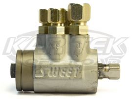 Sweet Mfg Integrated Power Steering Control Valve With 0.265" Torsion 3/4-30 Spline Towards Driver