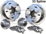 Tatum Motorsports Porsche 934 - 33 Spline Midboard Floater Hub Kit 6 Piston Calipers 12-1/2" Rotors