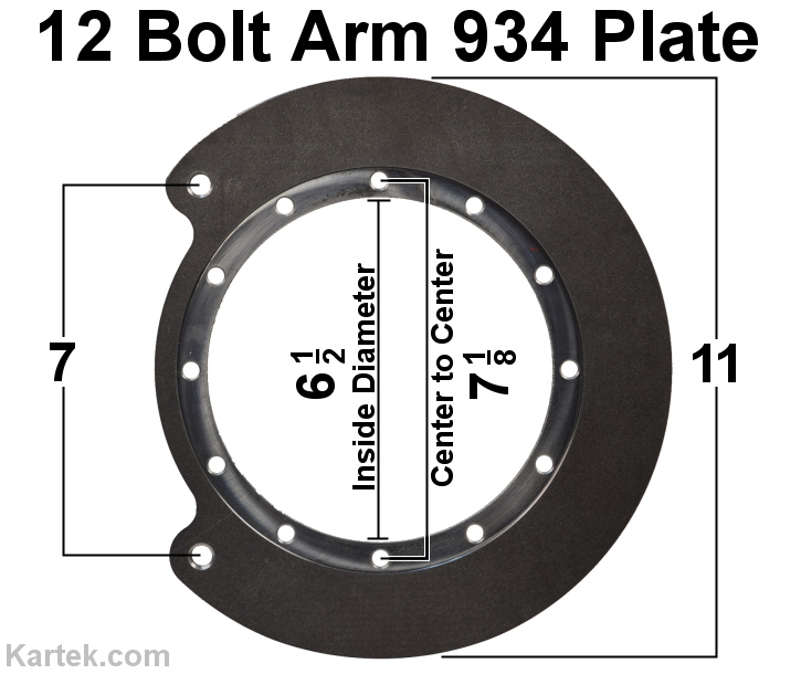 tatum motor-sports porsche 934 mid-board floater hub kit arm plate dimensions