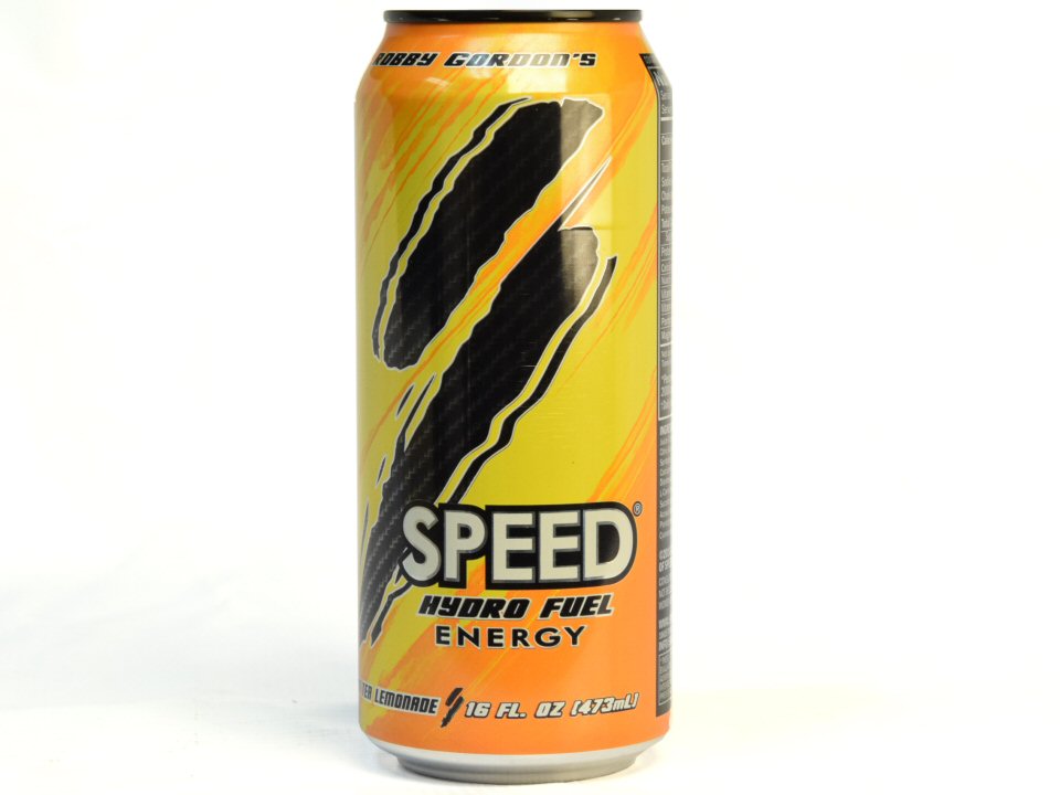 Robby Gordons Speed Hydro Fuel Energy Drink Black Tea Lemonade 16 Oz