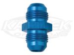 Fragola AN -16 Male To AN -16 Male Blue Anodized Aluminum Union Adapter Fittings