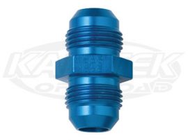Fragola AN -16 Male To AN -16 Male Blue Anodized Aluminum Union Adapter Fittings