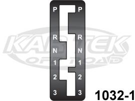 Winters Performance 3091 Shifter Gate Plate Forward Pattern C6/C4 Steel 