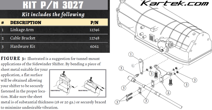 winters shifter transmission hardware kit instructions