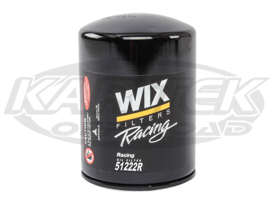 Wix 51222R Racing Oil Filter 11/2"12 Thread Fram Cross Reference HP6A
