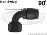 XRP AN -20 Black Anodized Aluminum Triple Sealed Cutter Style 90 Degree Bent Tube Hose Ends