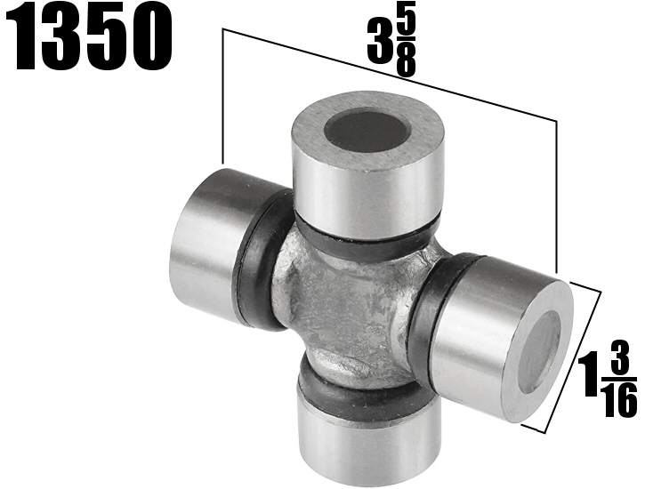 1350 drive shaft universal joint ujoint dimensions