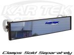 Axia Alloys 17" Wide Convex Panoramic Black Anodized Billet Aluminum Clamp On Rear View Mirror