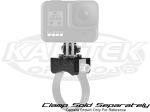 Axia Alloys Black Anodized Billet Aluminum Clamp On GoPro Camera Mount Rotates 360 Degrees