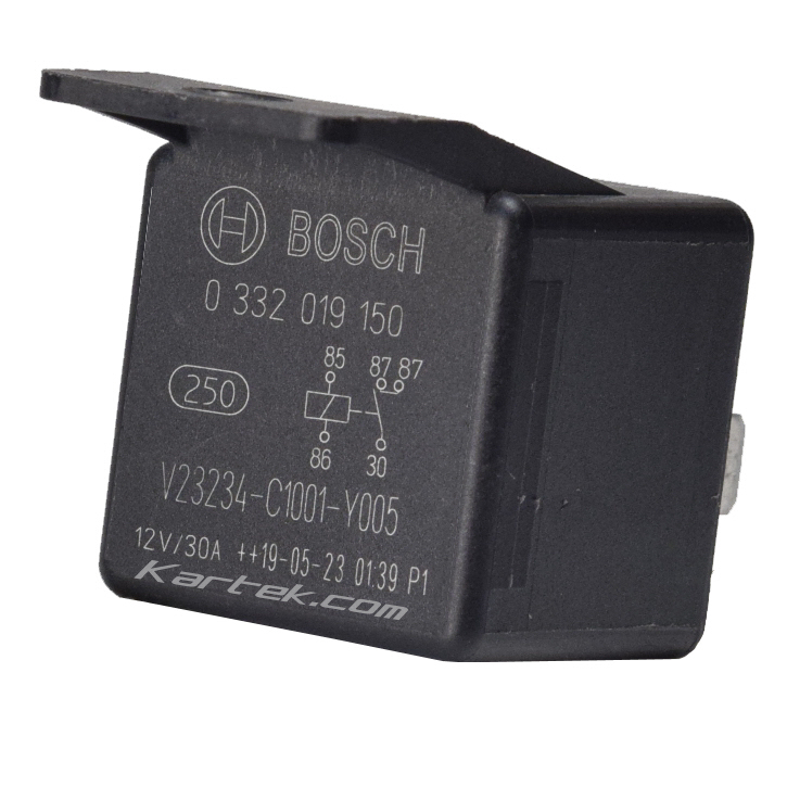 bosch wr-1 relay kit with relay socket pigtail wires 30 amp relay and 15 amp in-line fuse