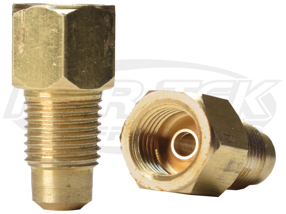 Brass Adapter Fitting 10mm-1.0 Male Metric Bubble Flare To 3/16