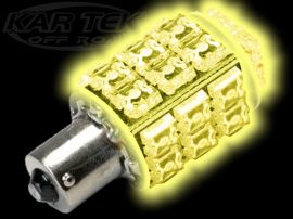 Buggy Whip Antenna Ultra Bright 360 Degree Amber LED Light Bulb For Standard 1156/1195 Socket
