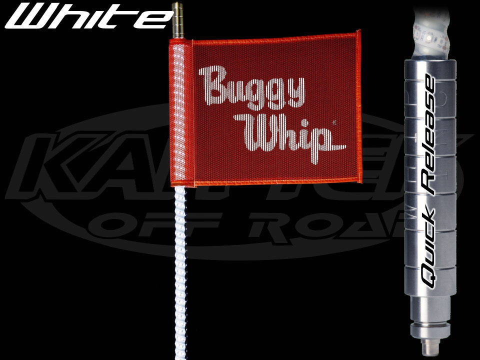 Buggy Whip 6 Foot Tall 8800 Lumens White LED Whip Antenna With Quick