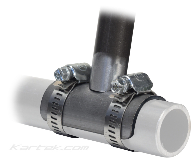 Kartek Off-Road half clam shell weldable clamp-on brackets saddles Kartek Off-Road half clam shell weldable clamp-on brackets saddles