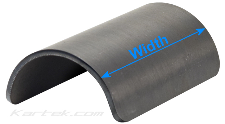 Kartek Off-Road half clam shell weldable clamp-on brackets width Kartek Off-Road half clam shell weldable clamp-on brackets width
