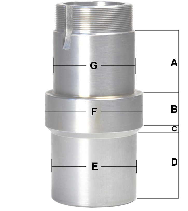 coleman race products buick grand national 2-1/2 inch hollow full floater hub rear end spindle snout dimensions