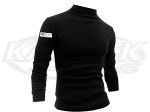 Crow Enterprizes 29101B Black Flame Retardant Long Sleeve Turtle Neck Shirt Size Medium SFI 3.3