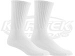 Crow Enterprizes 29116 White Nomex US Size Medium 8-9 Fire Resistant Socks SFI 3.3 Approved