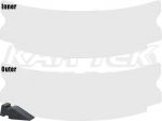 Cruz Armor HS-012 Clear Impact Helmet DIY Self Healing Visor Protection Kit Air Draft, Draft TS, SS