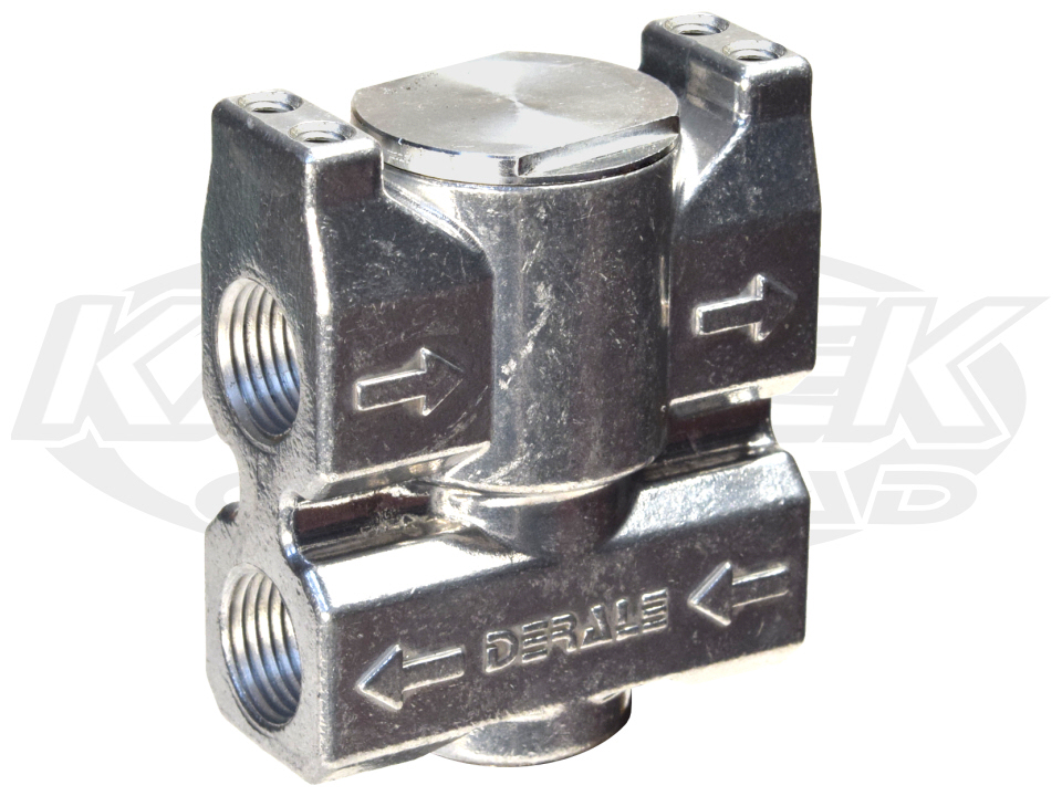 Derale 13011 Oil Thermostat For Bypassing Oil Cooler 3/8" NPT Ports