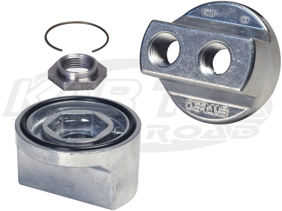 Derale 15706 Oil Filter Conversion Adapter For 20mm 1.5 Thread 1/2" NPT