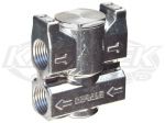Derale 15719 Oil Thermostat For Bypassing Oil Cooler - 1/2" NPT Ports Bypasses Cooler Until 180F