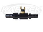 Derale 15721 180 Degree In Line Fan Thermostat AN #8 Male to AN #8 Female or 1/2" Barb to 1/2" Barb