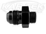 Derale 59108 AN -8 Male To 5/8-18 Thread Male O-Ring Port ORB Black Anodized Aluminum Fittings